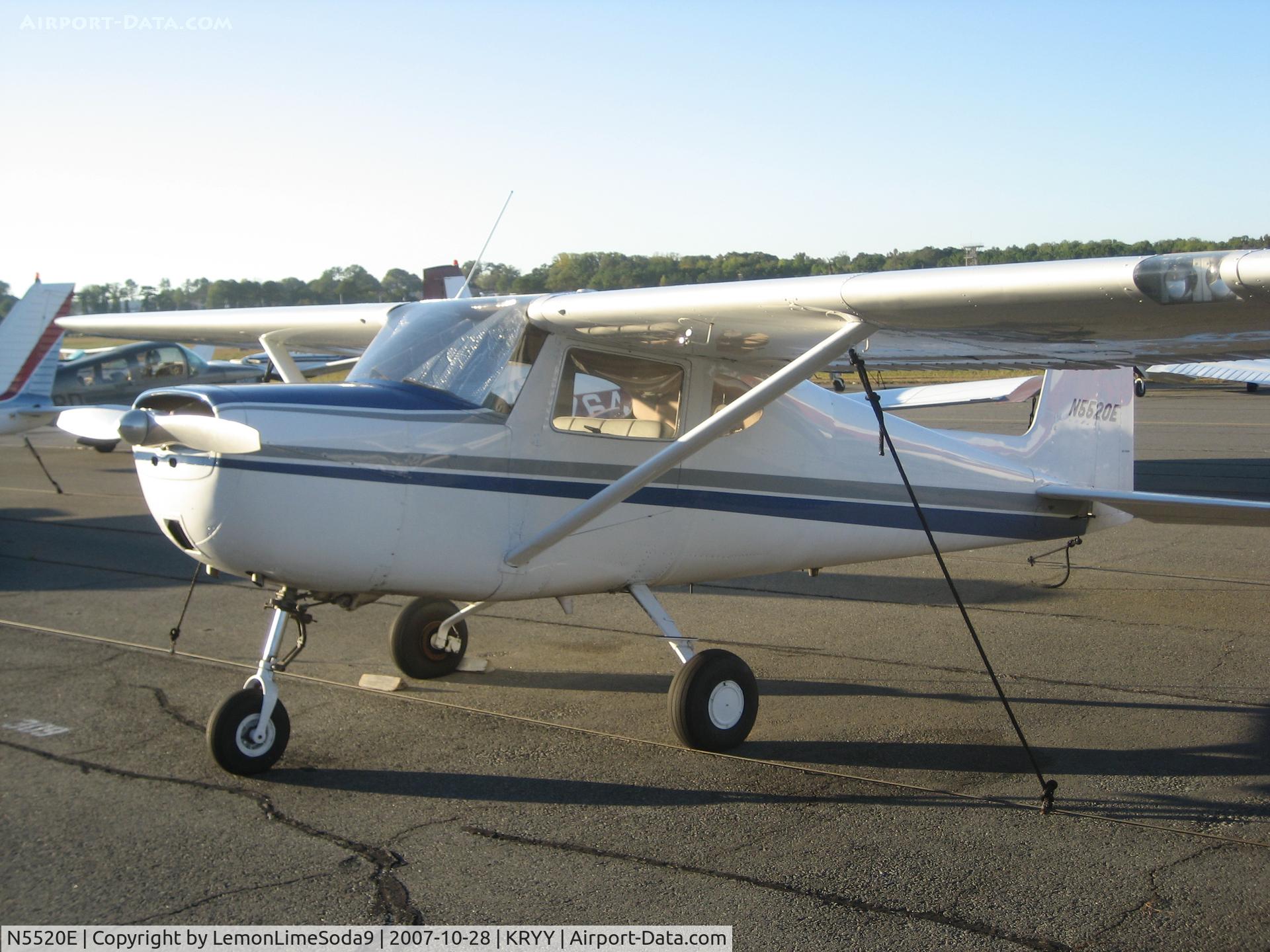 N5520E, 1958 Cessna 150 C/N 17020, Just another day at the airport.