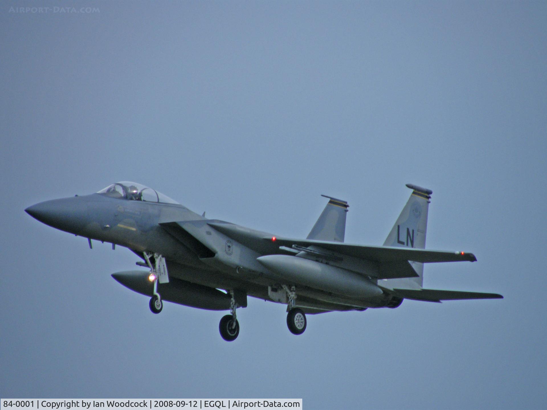 84-0001, 1984 McDonnell Douglas F-15C Eagle C/N 0908/C304, McDonnell-Douglas F-15C/493 FS-48 FW/RAF Leuchars