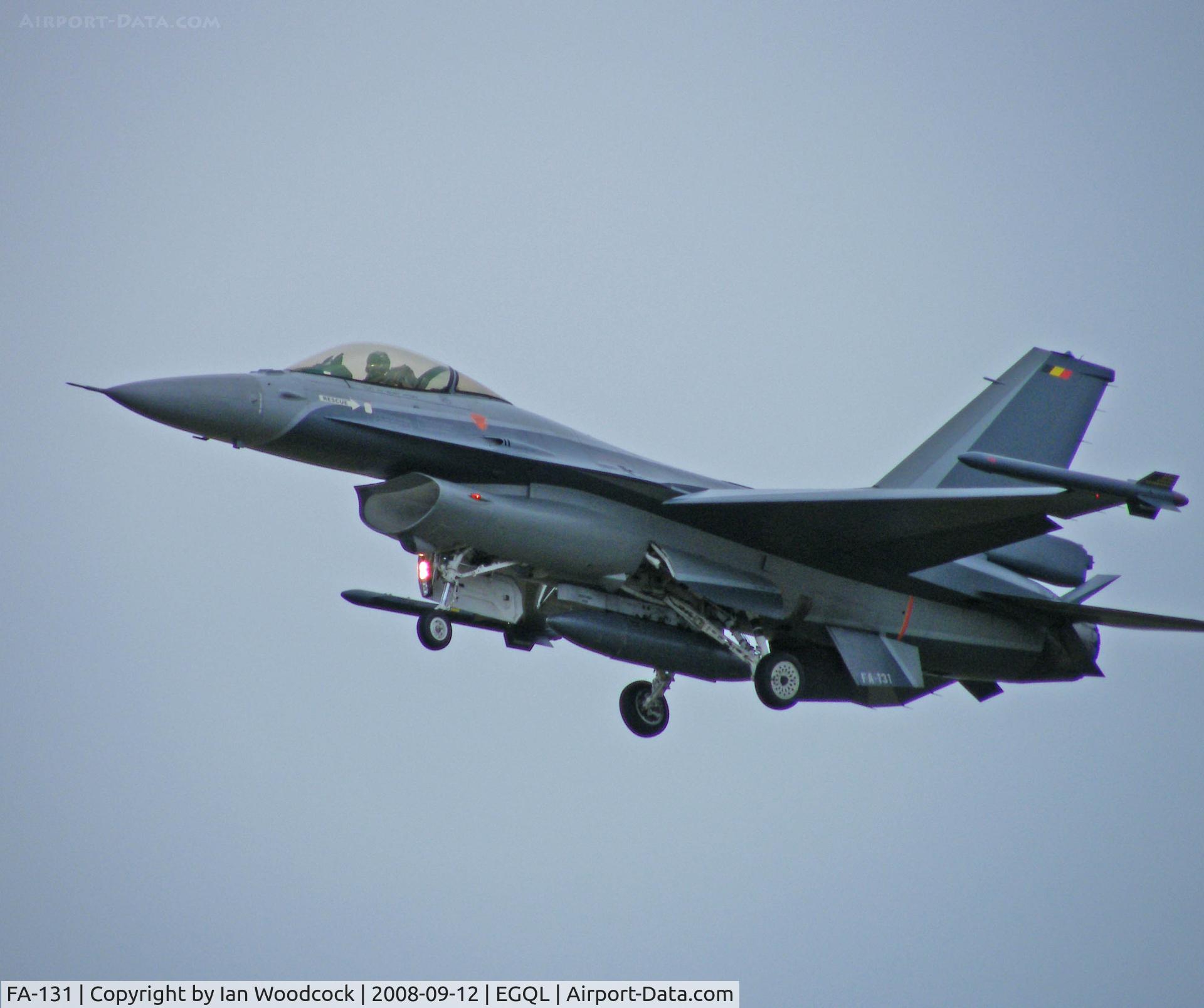 FA-131, 1991 SABCA F-16AM Fighting Falcon C/N 6H-131, F-16 AM/Belgian Air Force/RAF Leuchars