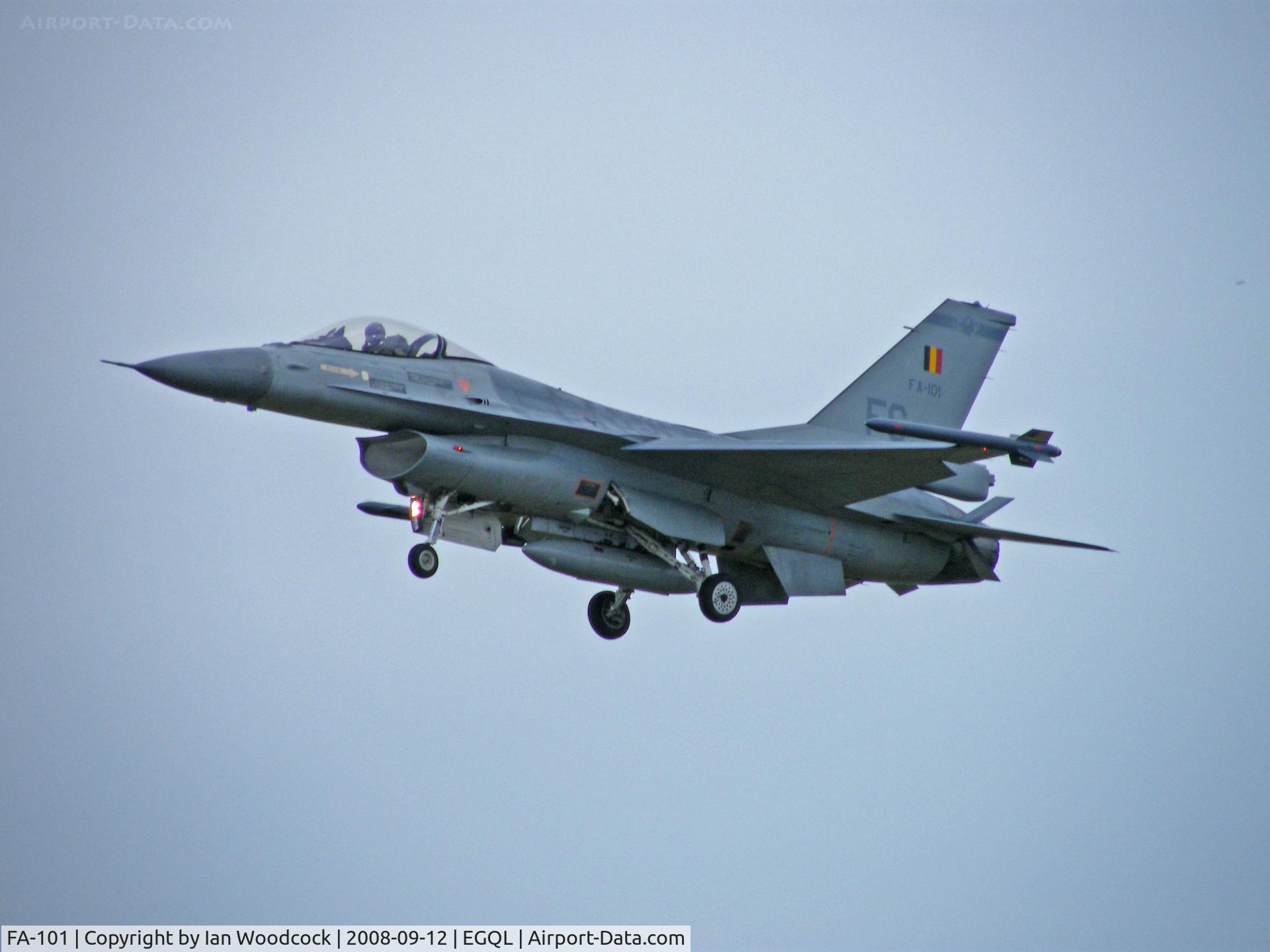 FA-101, SABCA F-16AM Fighting Falcon C/N 6H-101, F-16 AM/Belgian Air Force/RAF Leuchars