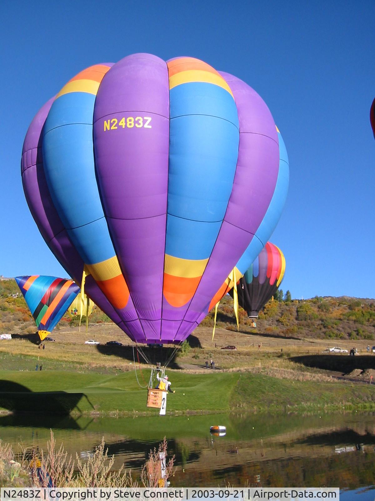 N2483Z, Piccard AX-6 C/N 483, Pilot Joe Lillard flying N2483Z in Snowmass Colorado