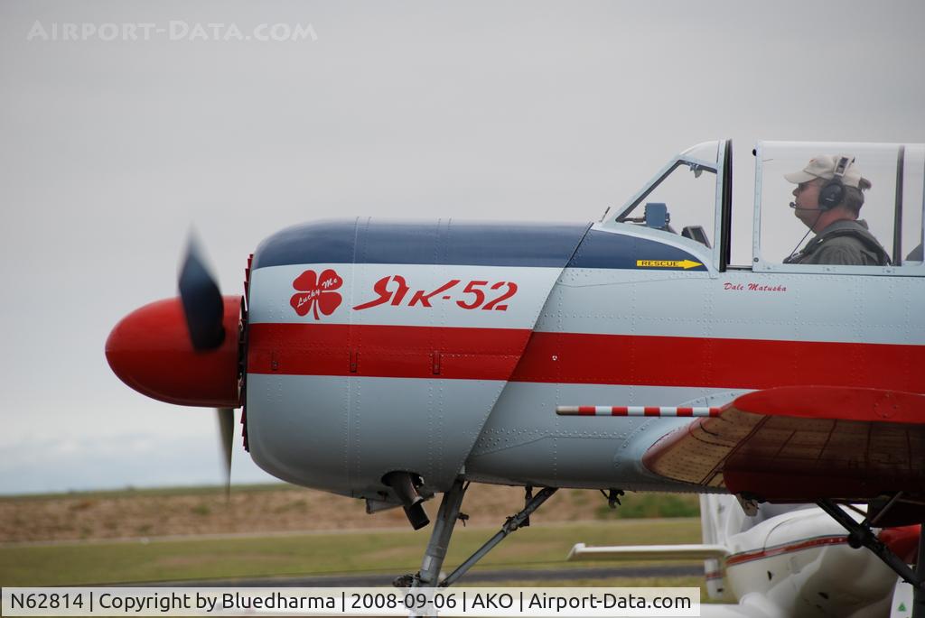 N62814, 1985 Yakovlev Yak-52 C/N 855706, Parked on Display.