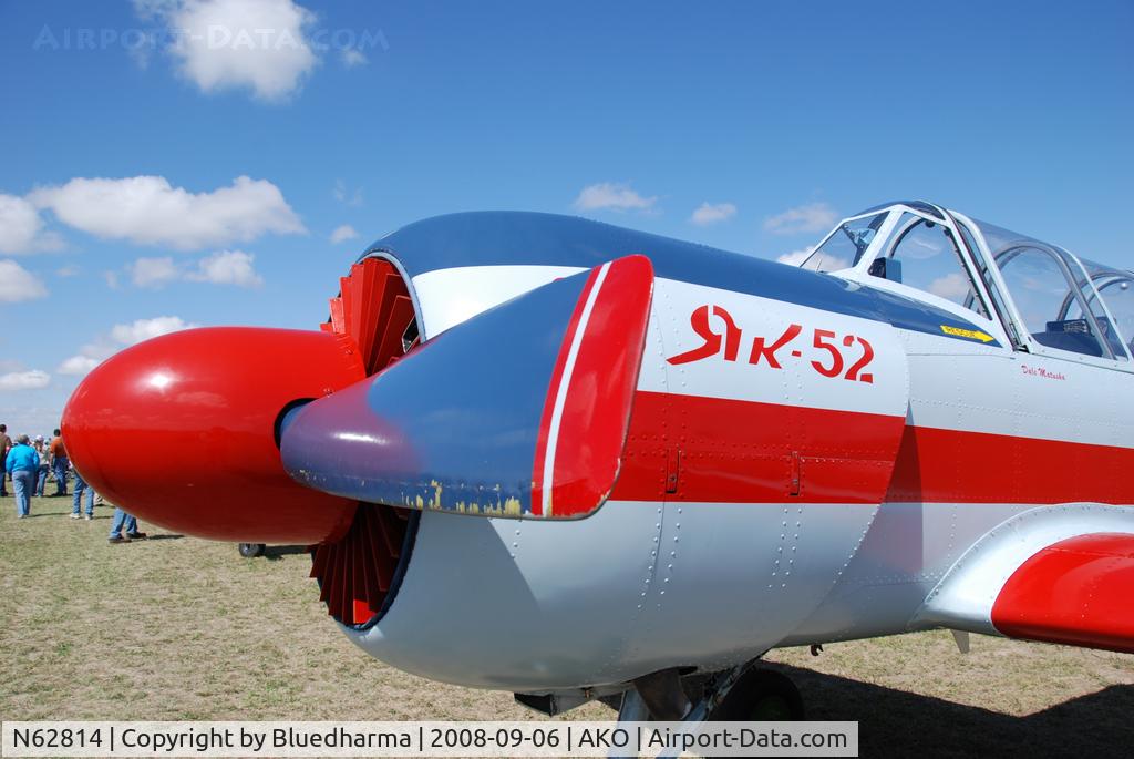 N62814, 1985 Yakovlev Yak-52 C/N 855706, Parked on Display.