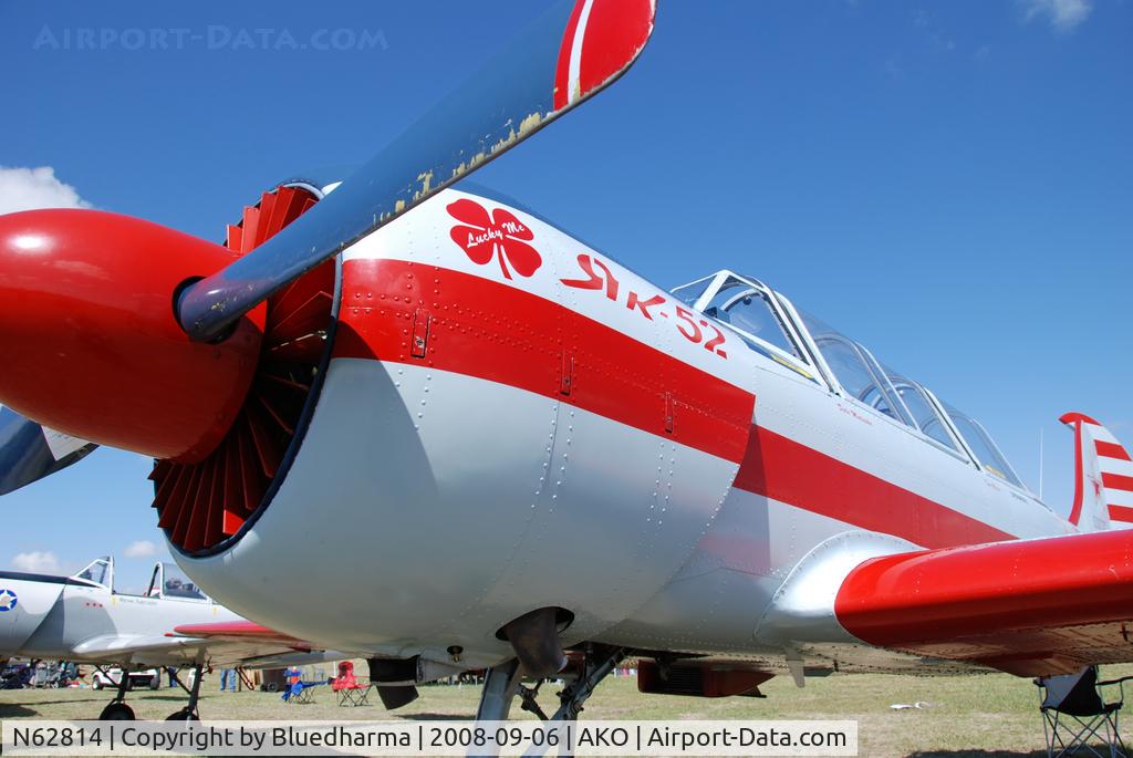 N62814, 1985 Yakovlev Yak-52 C/N 855706, Parked on Display.