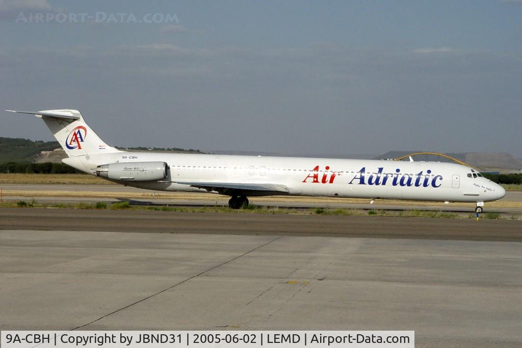9A-CBH, 1986 McDonnell Douglas MD-82 (DC-9-82) C/N 49220, DC9-82