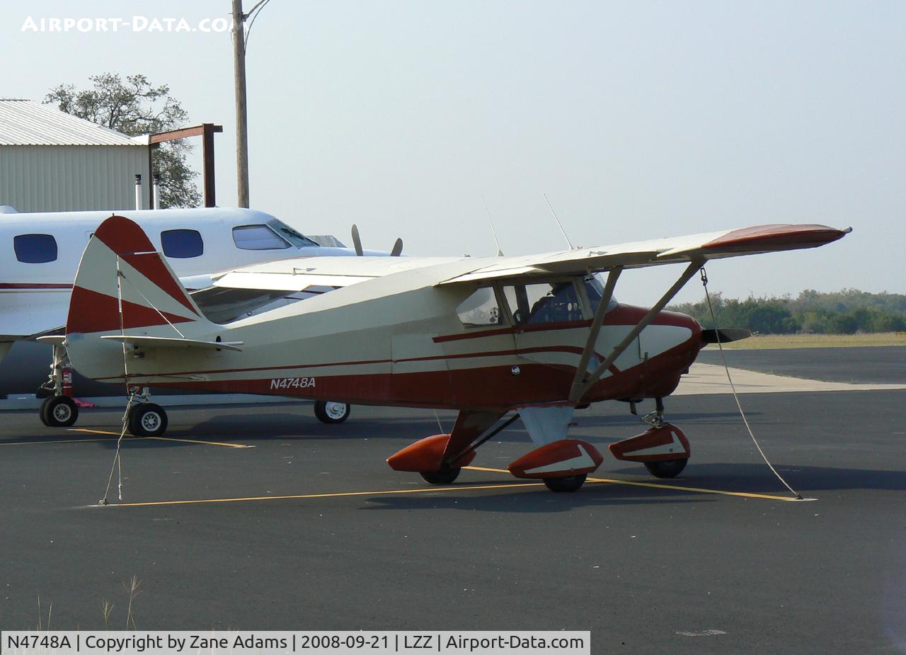 N4748A, 1956 Piper PA-22-150 C/N 22-3892, At Lampasas Municipal
