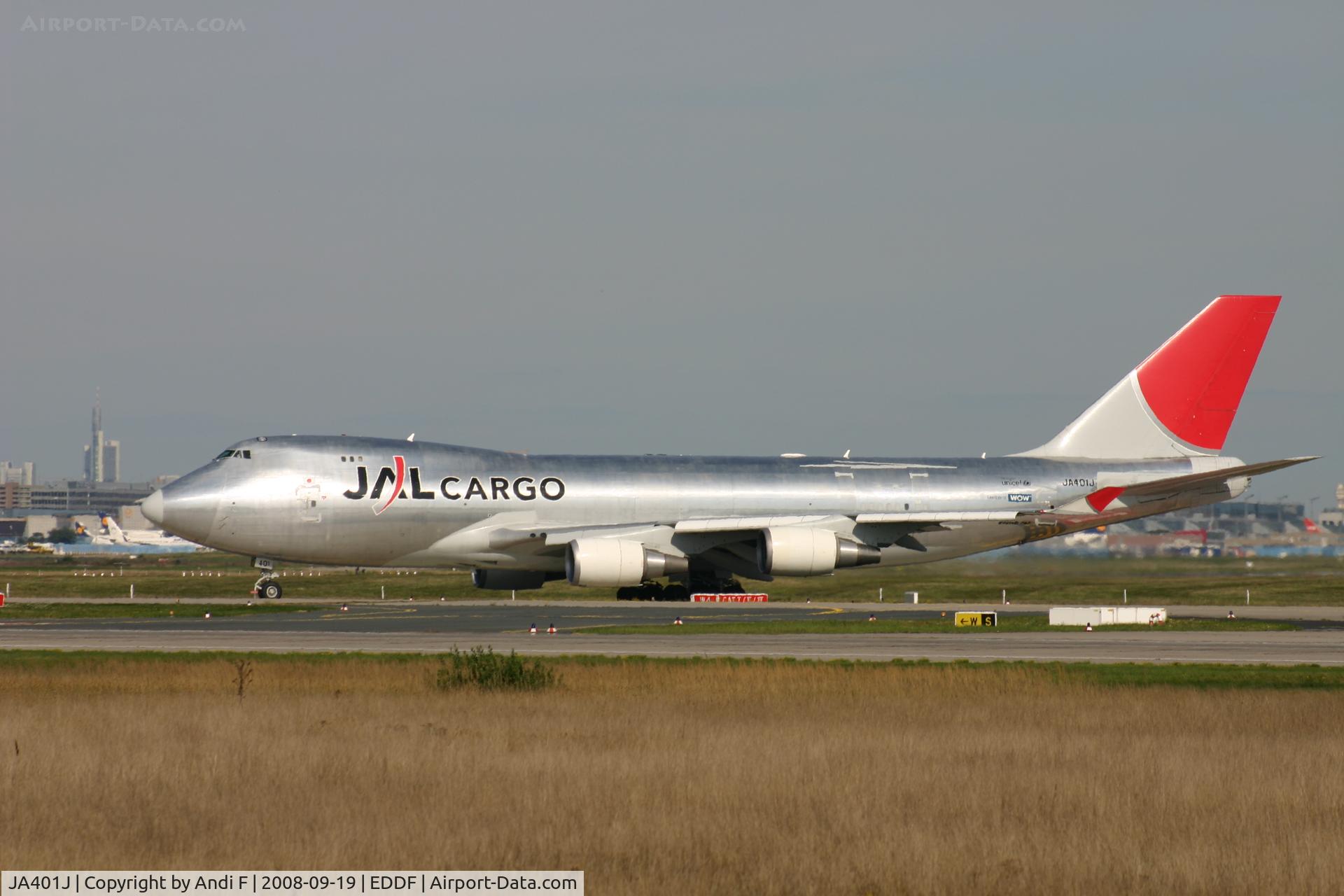 JA401J, 2004 Boeing 747-446F (SCD) C/N 33748, -