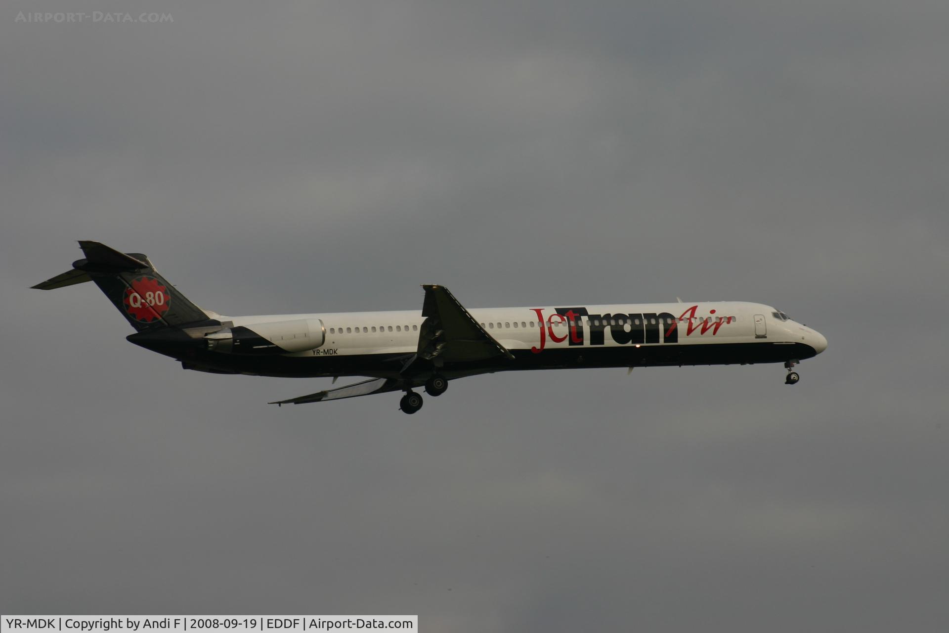 YR-MDK, 1982 McDonnell Douglas MD-82 (DC-9-82) C/N 49139, MD-82