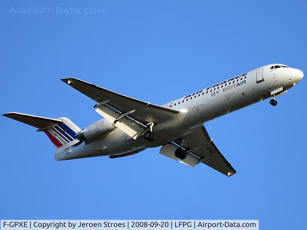 F-GPXE, 1995 Fokker 100 (F-28-0100) C/N 11495, .