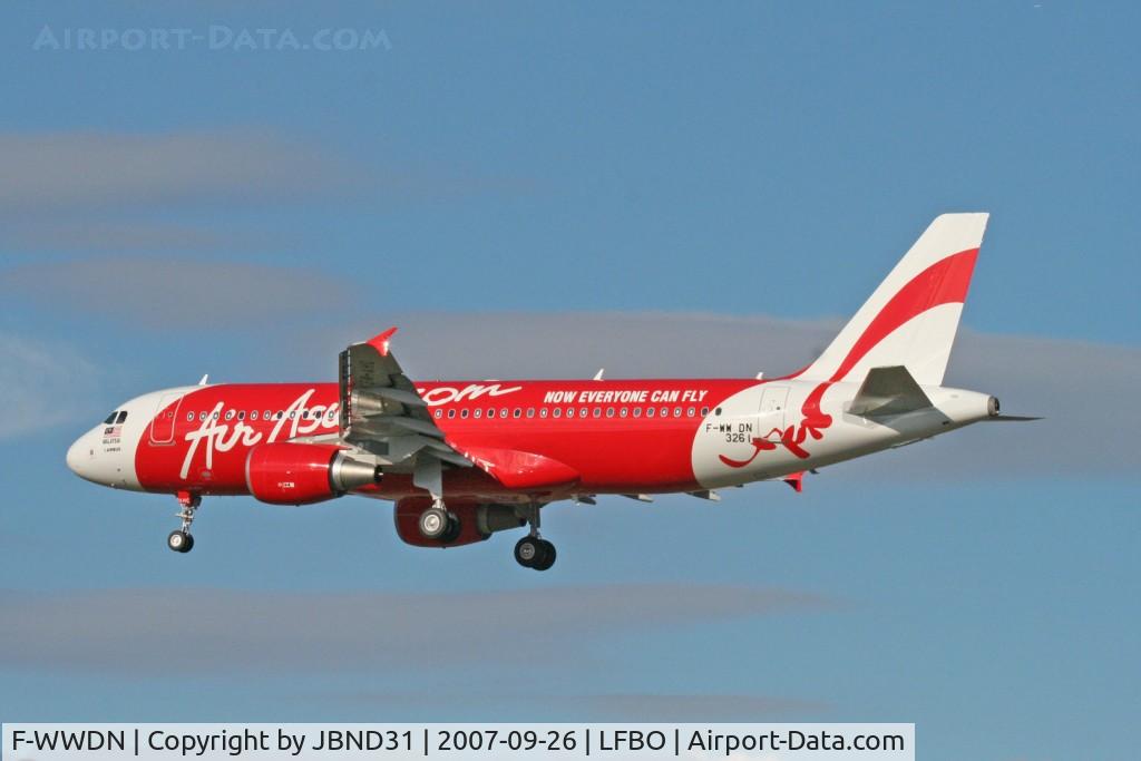 F-WWDN, 2007 Airbus A320-216 C/N 3261, A320-216 N° 3261