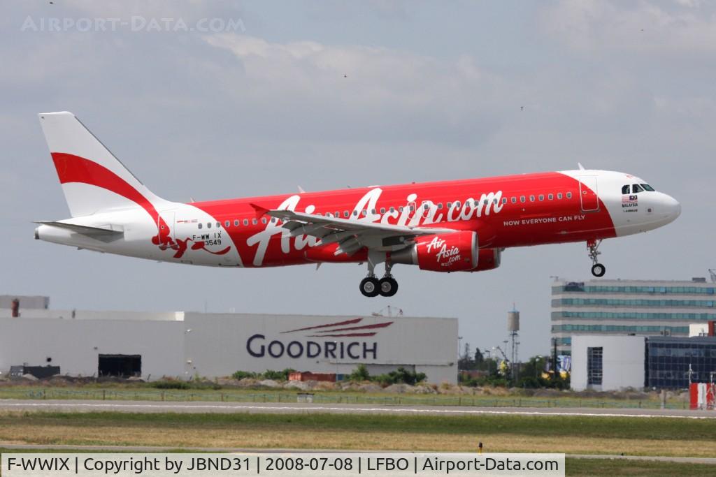 F-WWIX, 2008 Airbus A320-216 C/N 3549, A320-216 N° 3549