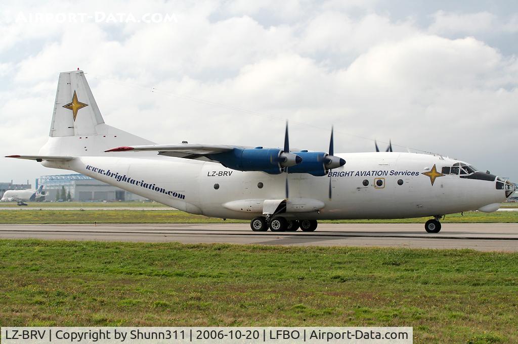 LZ-BRV, 1971 Antonov An-12TB C/N 01348006, Rolling holding point rwy 14L for departure