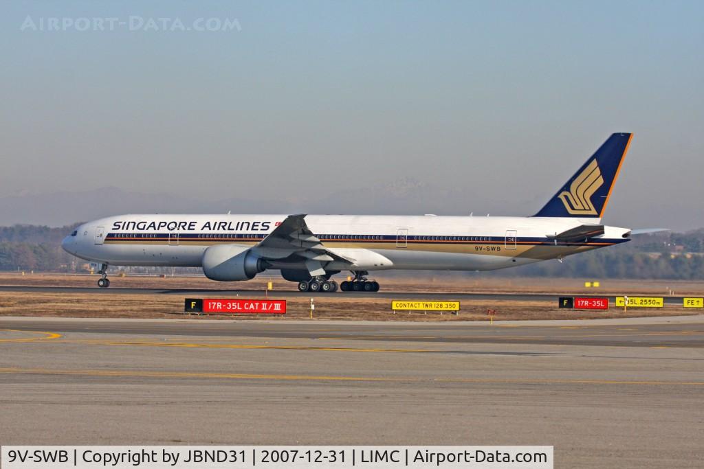 9V-SWB, 2006 Boeing 777-312/ER C/N 33377, Boeing 777-312(ER)