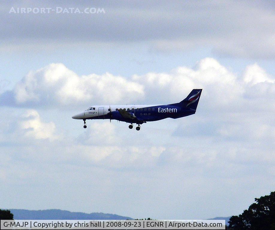 G-MAJP, 1994 British Aerospace Jetstream 41 C/N 41039, Eastern Airways. arriving at Hawarden
