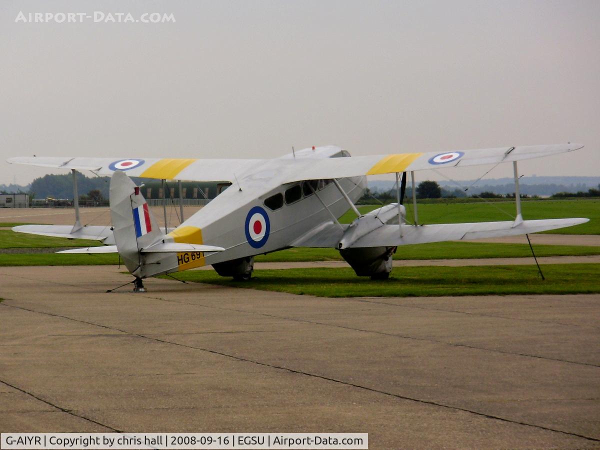 G-AIYR, 1943 De Havilland DH-89A Dominie/Dragon Rapide C/N 6676, SPECTRUM LEISURE LTD. wearing the reg no. HG691
