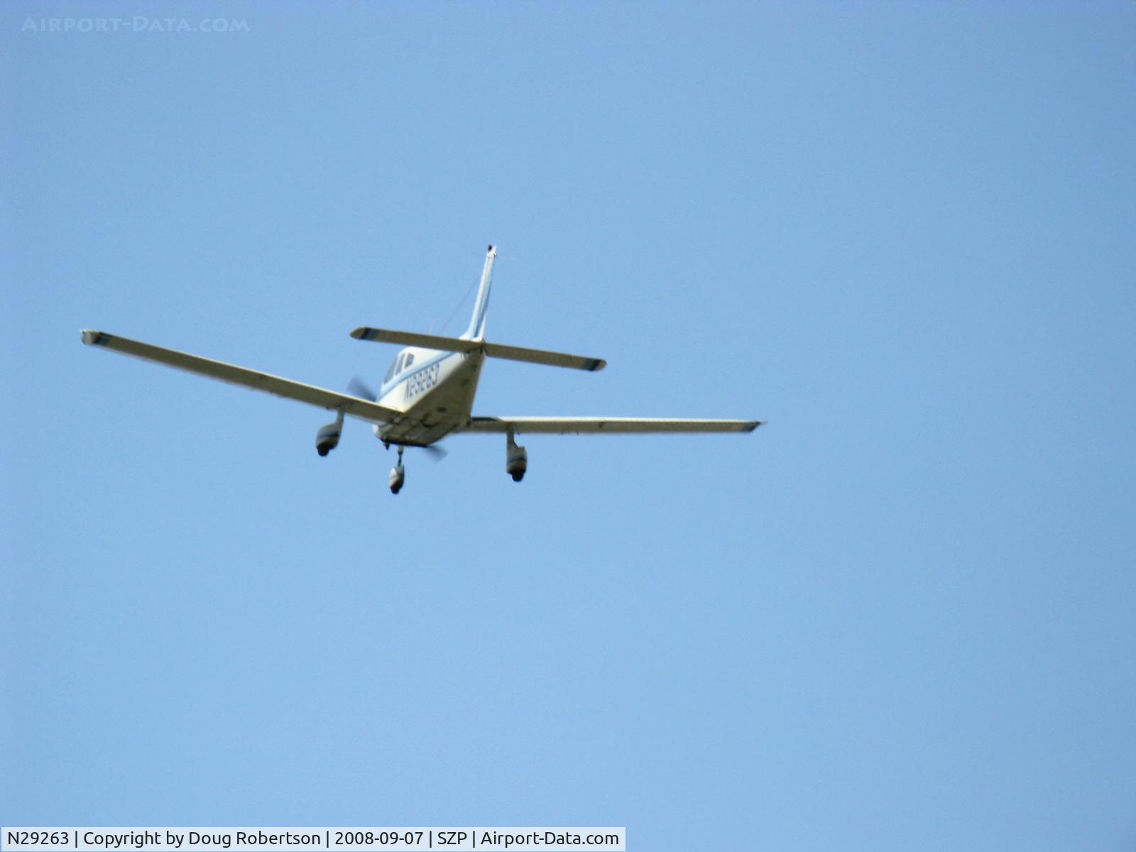 N29263, 1979 Piper PA-28-161 C/N 28-7916429, 1979 Piper PA-28-161 WARRIOR II, Lycoming O-320-D3G 160 Hp, takeoff climb Rwy 22