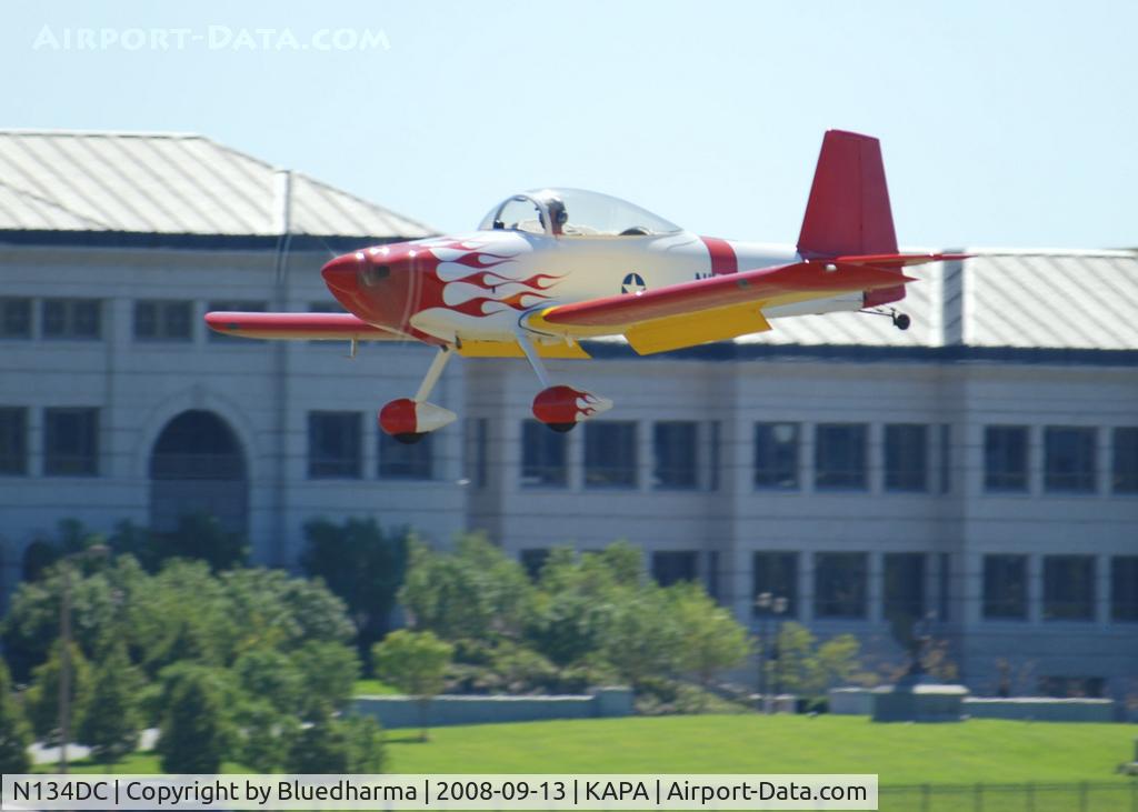 N134DC, 2003 Vans RV-8 C/N 8-1116, Landing on 35L.