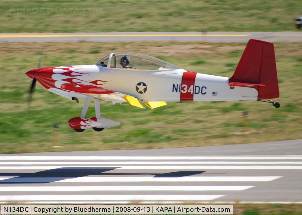 N134DC, 2003 Vans RV-8 C/N 8-1116, Landing on 35L.