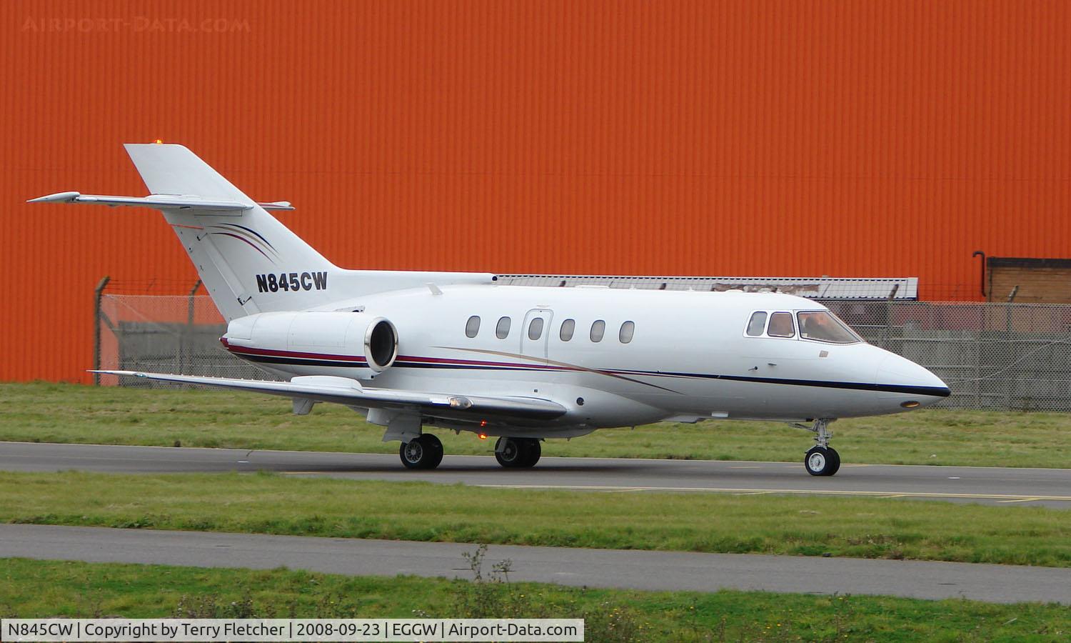 N845CW, 1985 British Aerospace BAe.125 Hawker 800A C/N 258045, Bae 125-800A at Luton