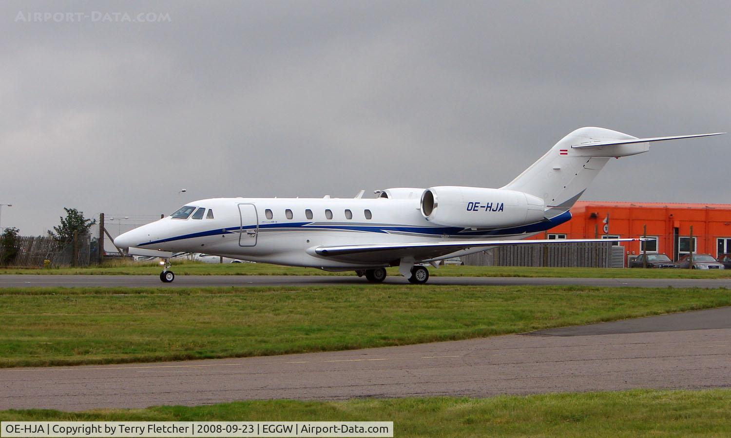 OE-HJA, 2006 Cessna 750 Citation X Citation X C/N 750-0261, Austria's Jet Alliance's Citation X in Luton