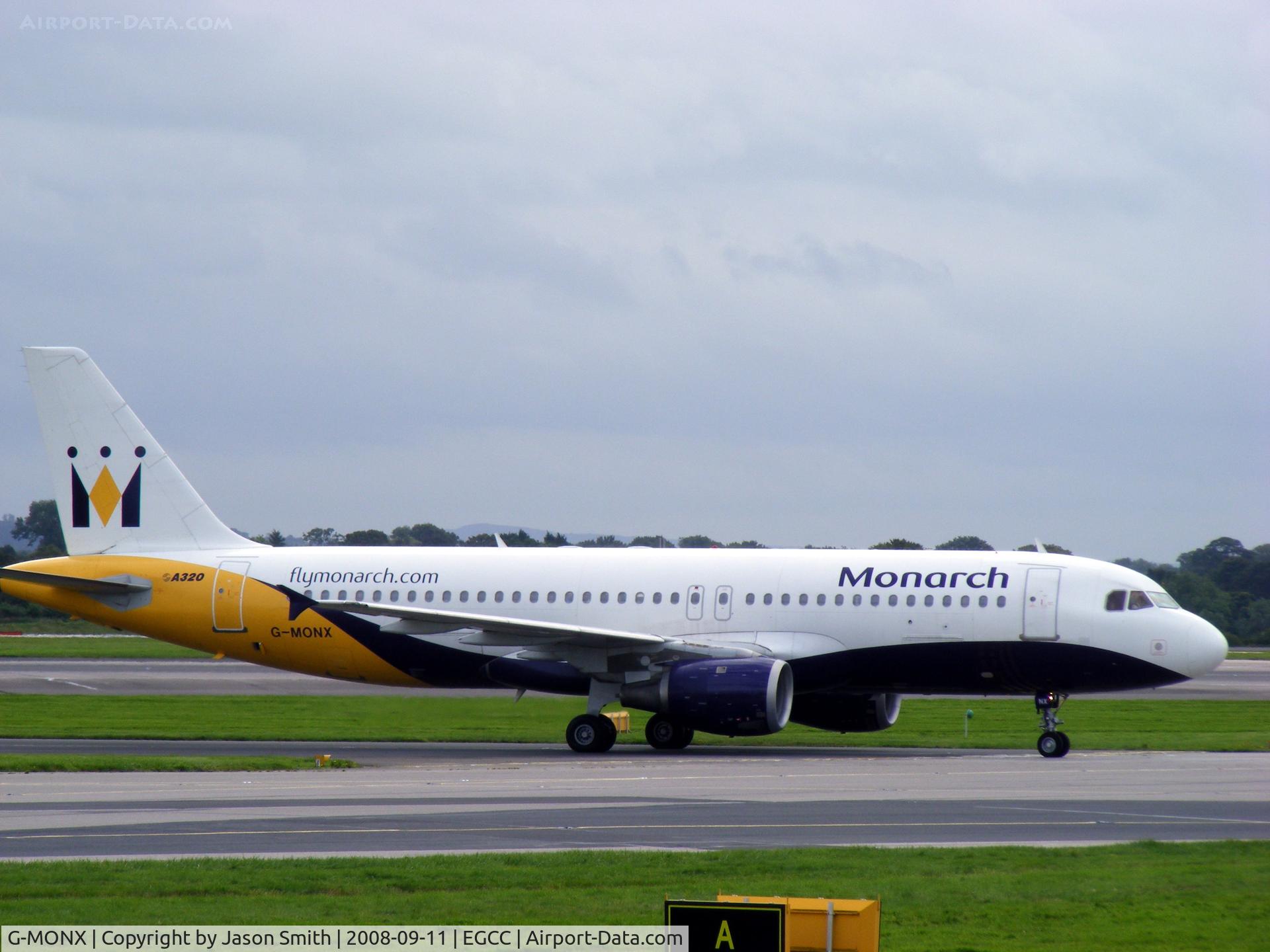 G-MONX, 1992 Airbus A320-212 C/N 392, AIRBUS A320-212 Taxi To Stand At EGCC/MAN