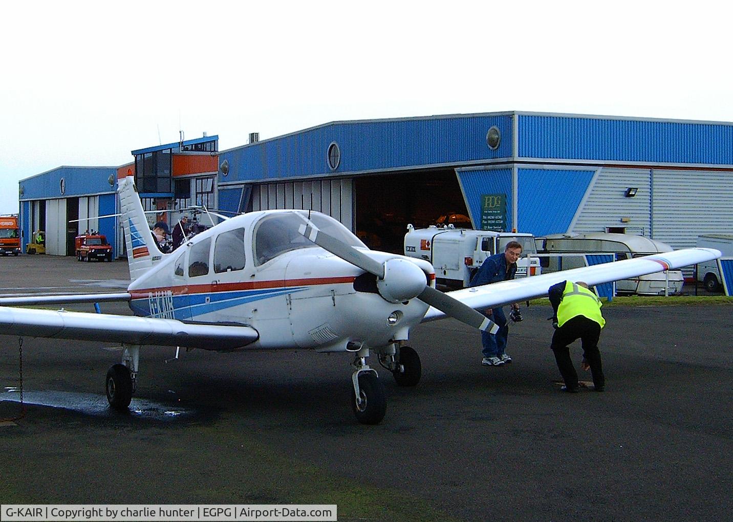 G-KAIR, 1978 Piper PA-28-181 Cherokee Archer II C/N 28-7990176, just landed at cumbernauld airfield