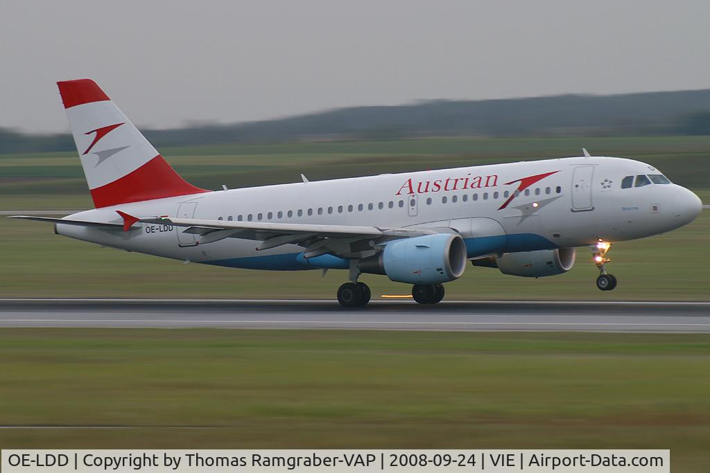 OE-LDD, 2005 Airbus A319-112 C/N 2416, Austrian Airlines Airbus A319