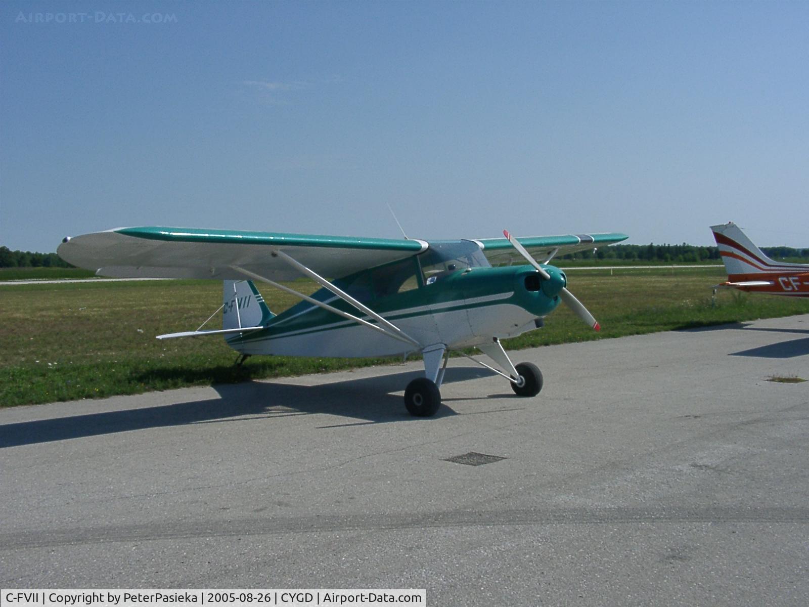 C-FVII, 1949 Piper PA-16 Clipper C/N 16-306, @ Goderich Airport, ON Canada