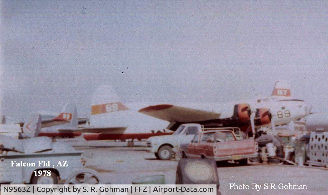 N9563Z, 1944 Boeing B-17G Flying Fortress C/N 32204, At Falcon Fld Mesa, AZ in her Fire Bomber days