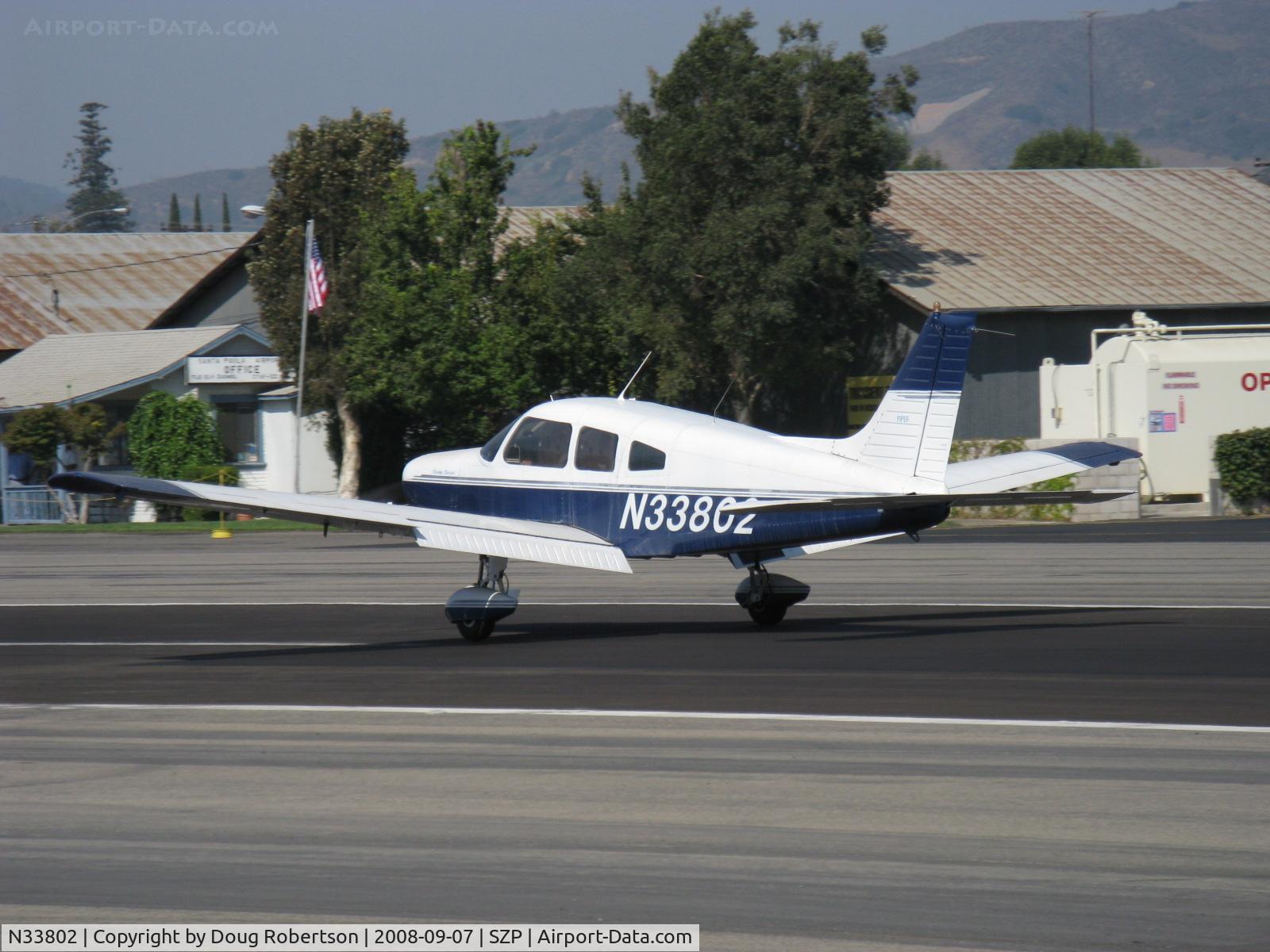 N33802, 1975 Piper PA-28-151 C/N 28-7515364, 1975 Piper PA-28-151 WARRIOR, Lycoming O-320-E3D 150 Hp, landing roll Rwy 22