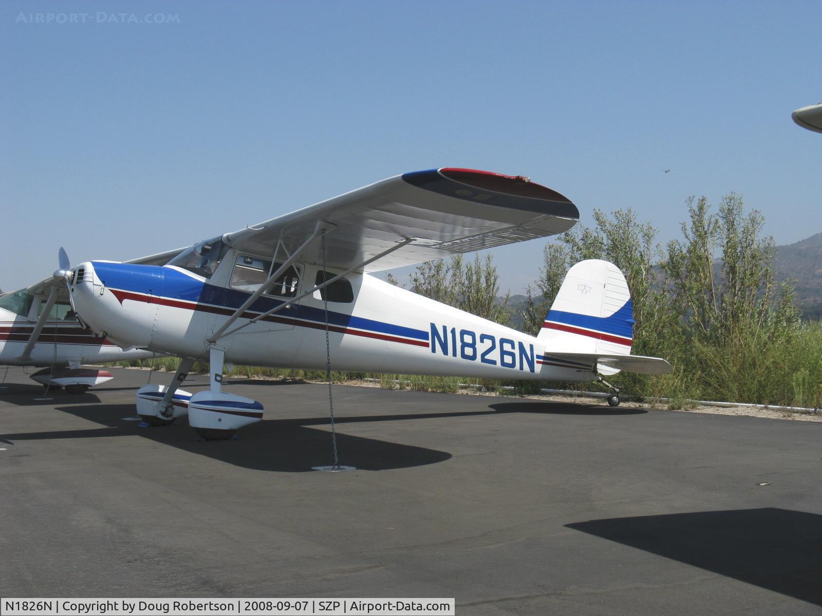N1826N, 1946 Cessna 120 C/N 12070, 1946 Cessna 120, Continental C85 85 Hp