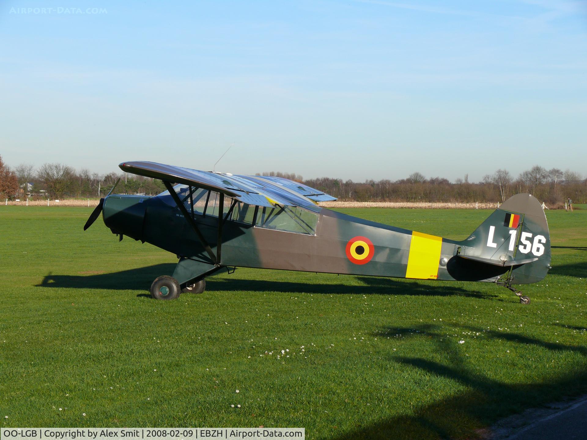 OO-LGB, 1951 Piper L-18C Super Cub (PA-18-95) C/N 18-1650, Painted as L-156 of the Belgian Air Force