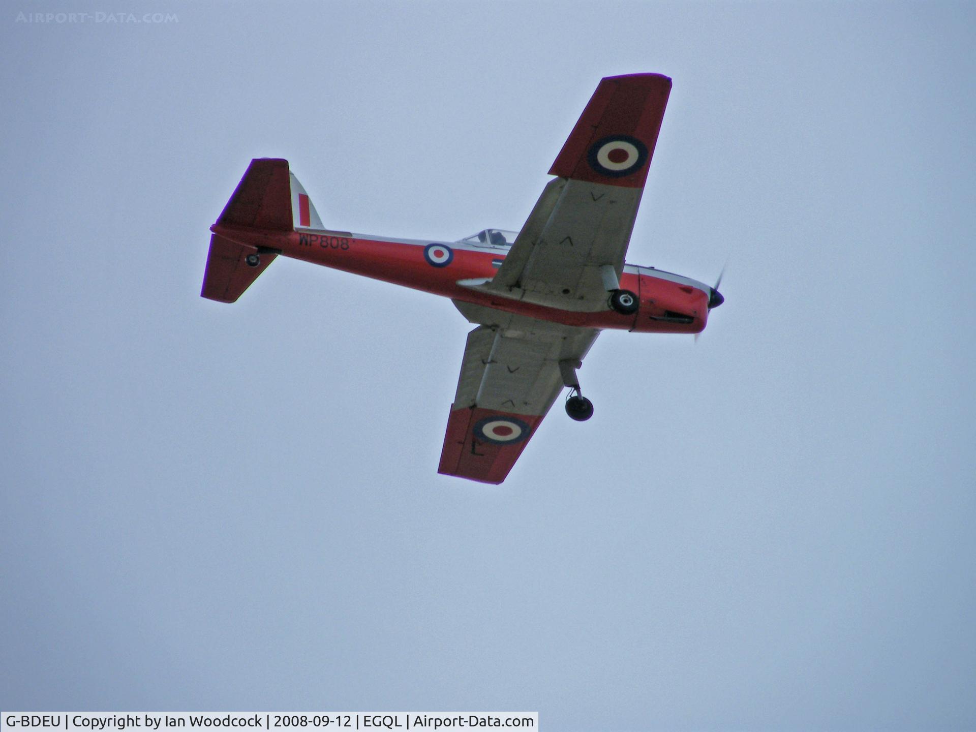 G-BDEU, 1952 De Havilland DHC-1 Chipmunk T.10 C/N C1/0704, de Havilland DHC-1 Chipmunk 22 (WP808) Landing, RAF Leuchars