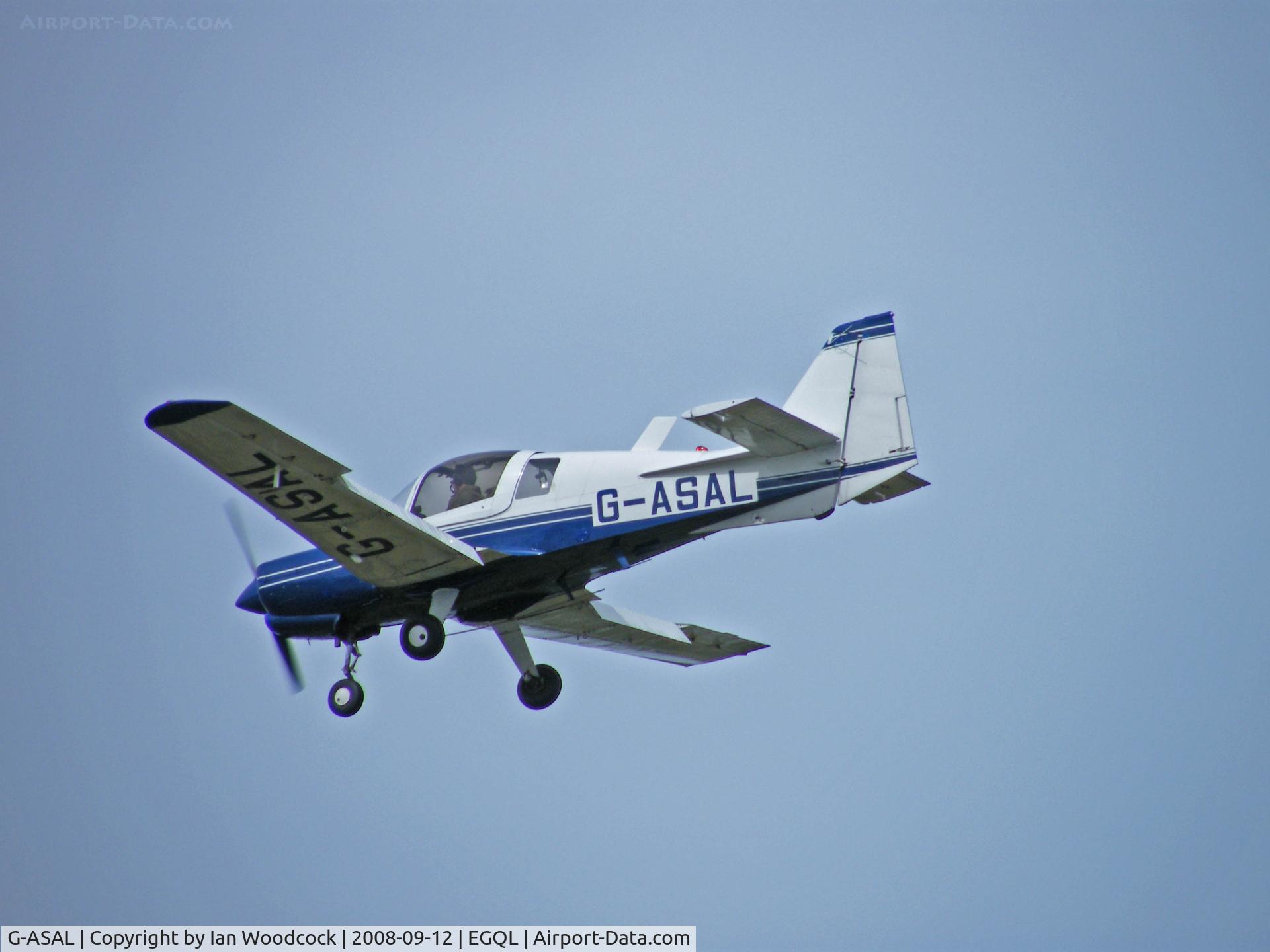 G-ASAL, 1973 Scottish Aviation Bulldog Series 120 Model 124 C/N BH120/239, SAL Bulldog 120-124/Landing,RAF Leuchars