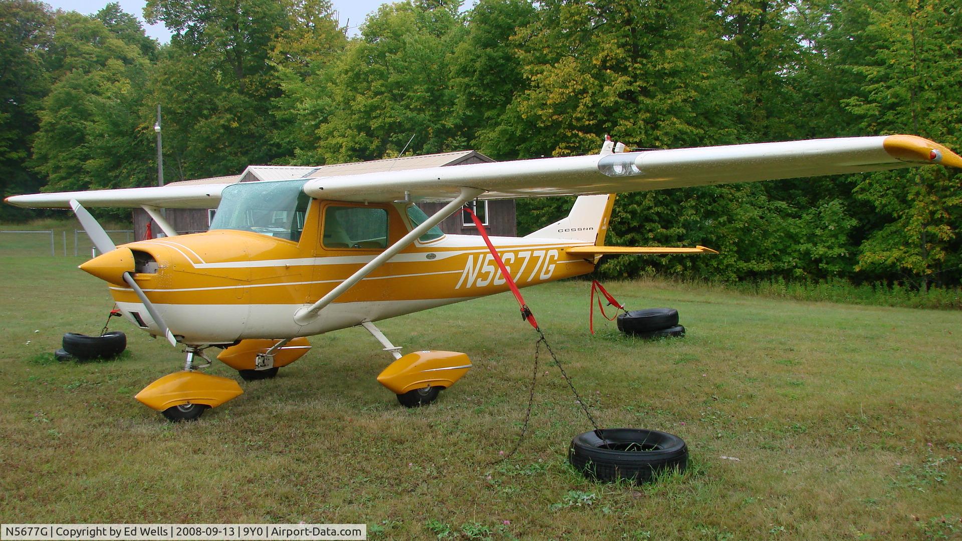 N5677G, 1969 Cessna 150K C/N 15071177, Rainy day at 9Y0
