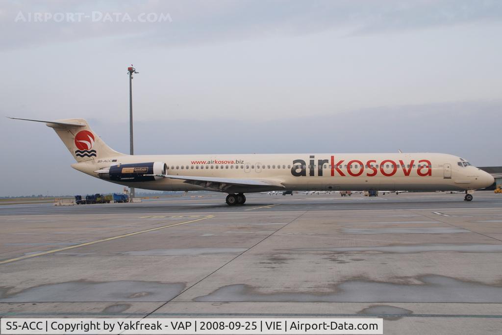 S5-ACC, 1982 McDonnell Douglas MD-82 (DC-9-82) C/N 48095, Air Kosova MD80