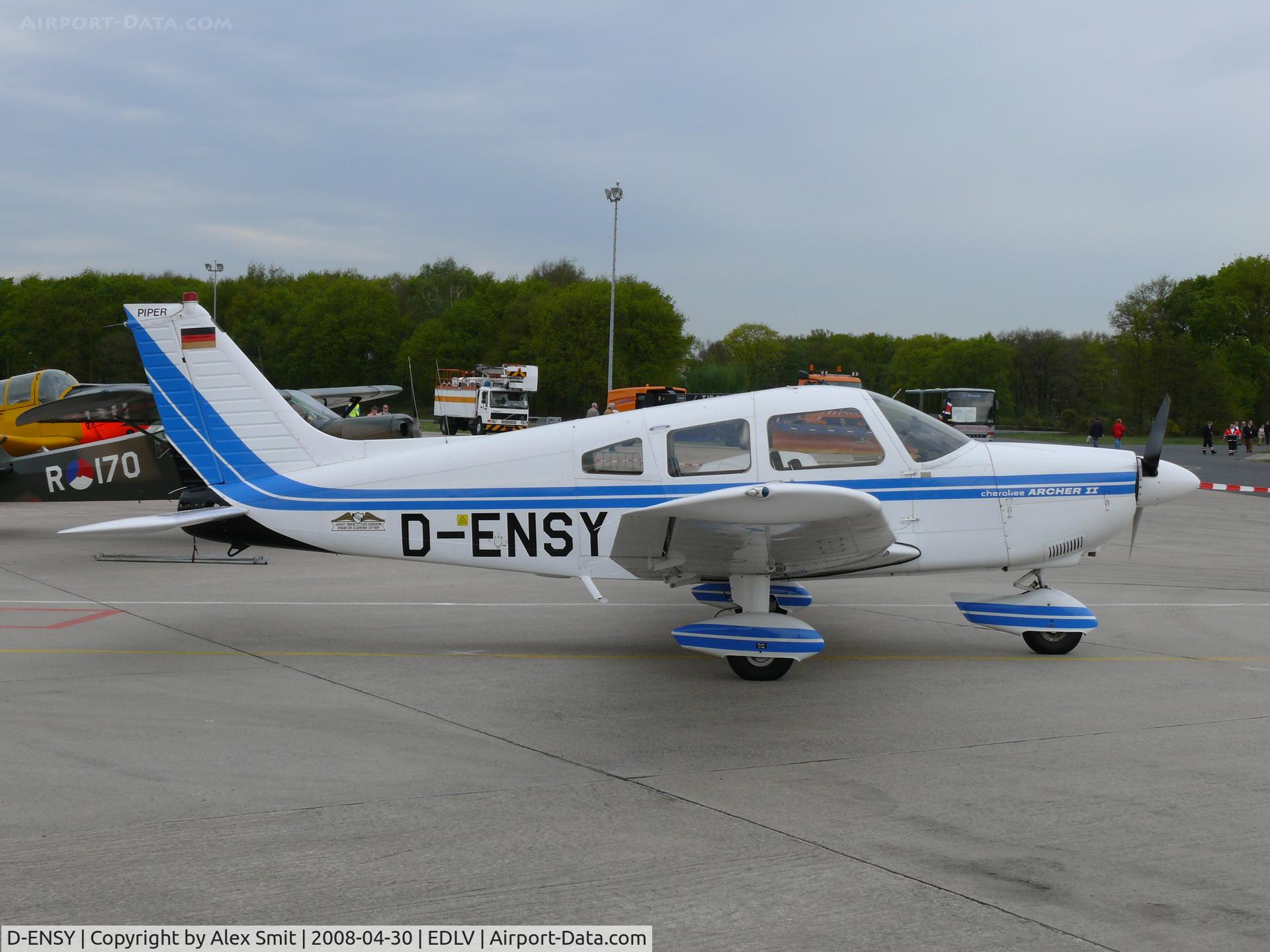 D-ENSY, 1977 Piper PA-28-181 Cherokee Archer II C/N 28-7790450, Nice piper with AOPA markings