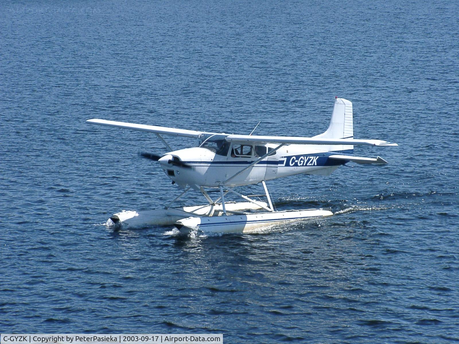 C-GYZK, 1977 Cessna 180K Skywagon C/N 18052864, Parry Sound Harbour, Ontario Canada