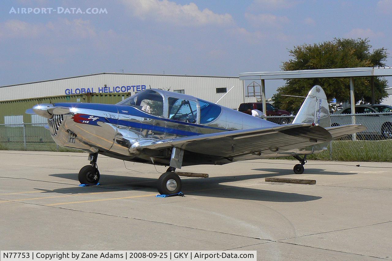 N77753, 1948 Temco GC-1B Swift C/N 3525, At Arlington Municipal