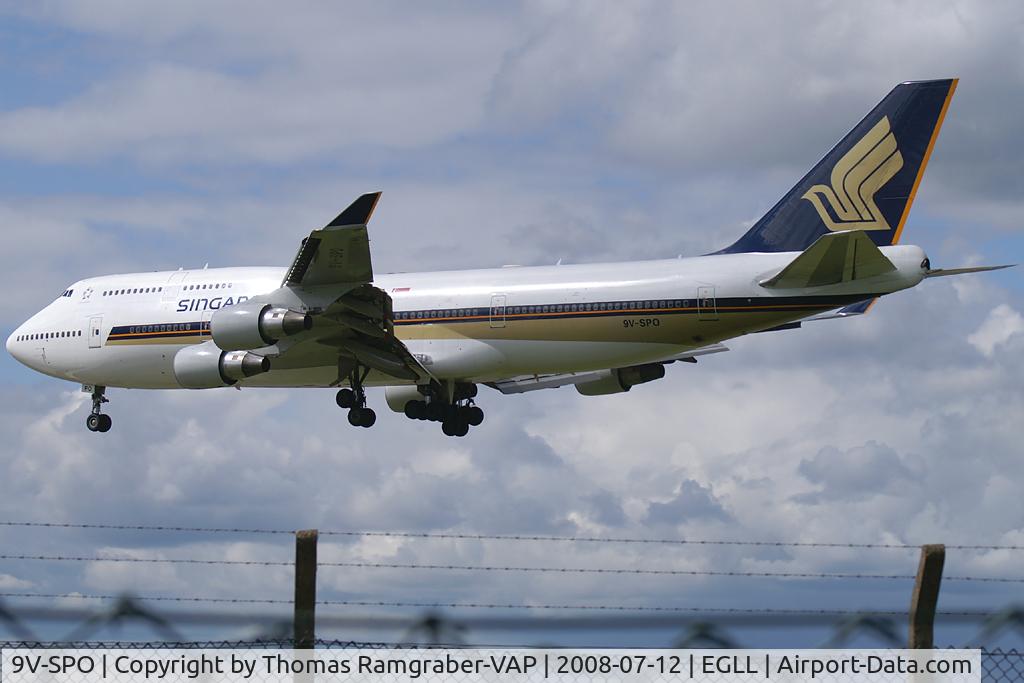 9V-SPO, 2001 Boeing 747-412 C/N 28028, Singapore Airlines Boeing 747-400