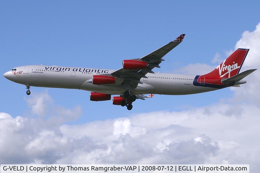 G-VELD, 1998 Airbus A340-313X C/N 214, Virgin Atlantic Airways Airbus A340-300