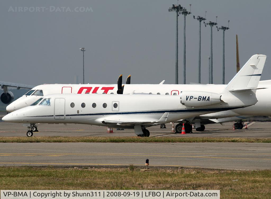 VP-BMA, 2007 Israel Aircraft Industries Gulfstream G150 C/N 228, Parked at the General Aviation area...
