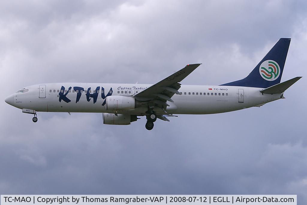 TC-MAO, 2001 Boeing 737-86N C/N 28645, KTHY - Kibris Turkish Airlines Boeing 737-800