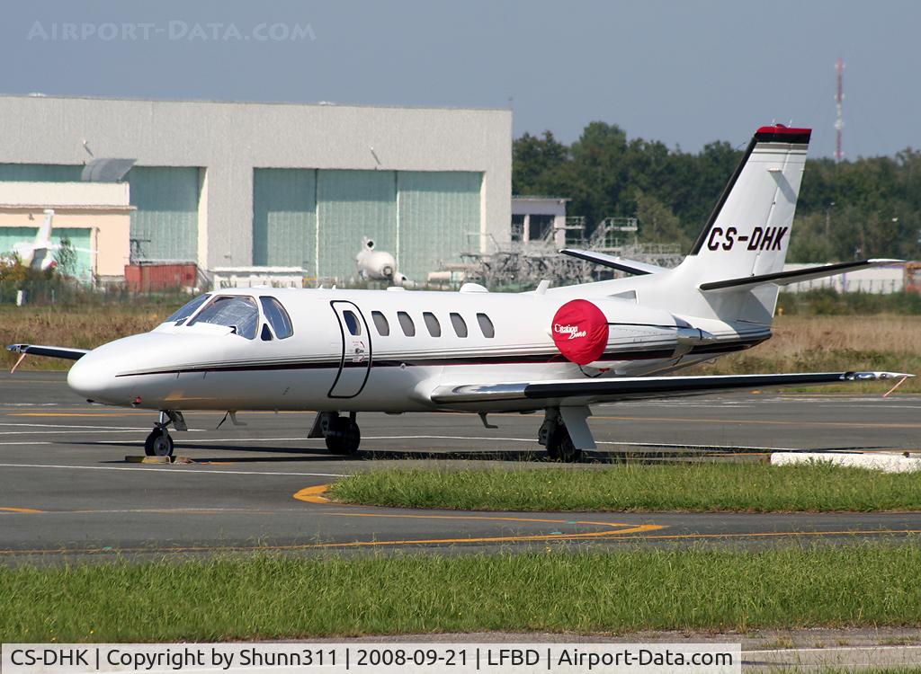 CS-DHK, 2004 Cessna 550 Citation Bravo C/N 550-1090, Parked at the General Aviation area...