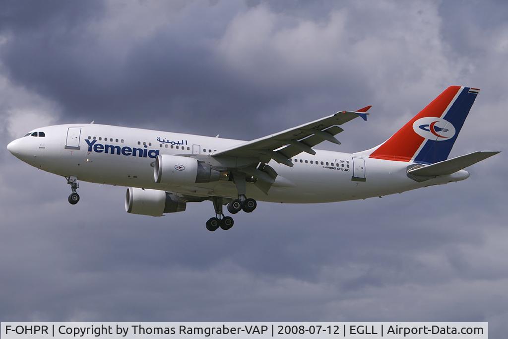 F-OHPR, Airbus A310-325 C/N 702, Yemenia - Yemen Airways Airbus A310