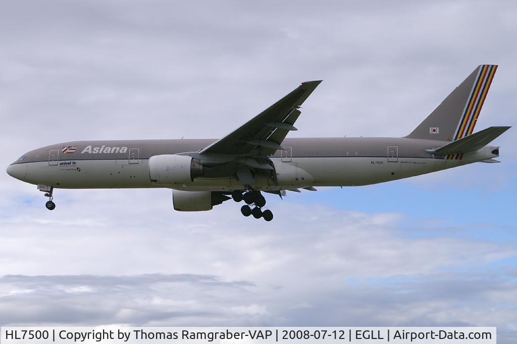 HL7500, 2002 Boeing 777-28E/ER C/N 28685, Asiana Airlines Boeing 777-200