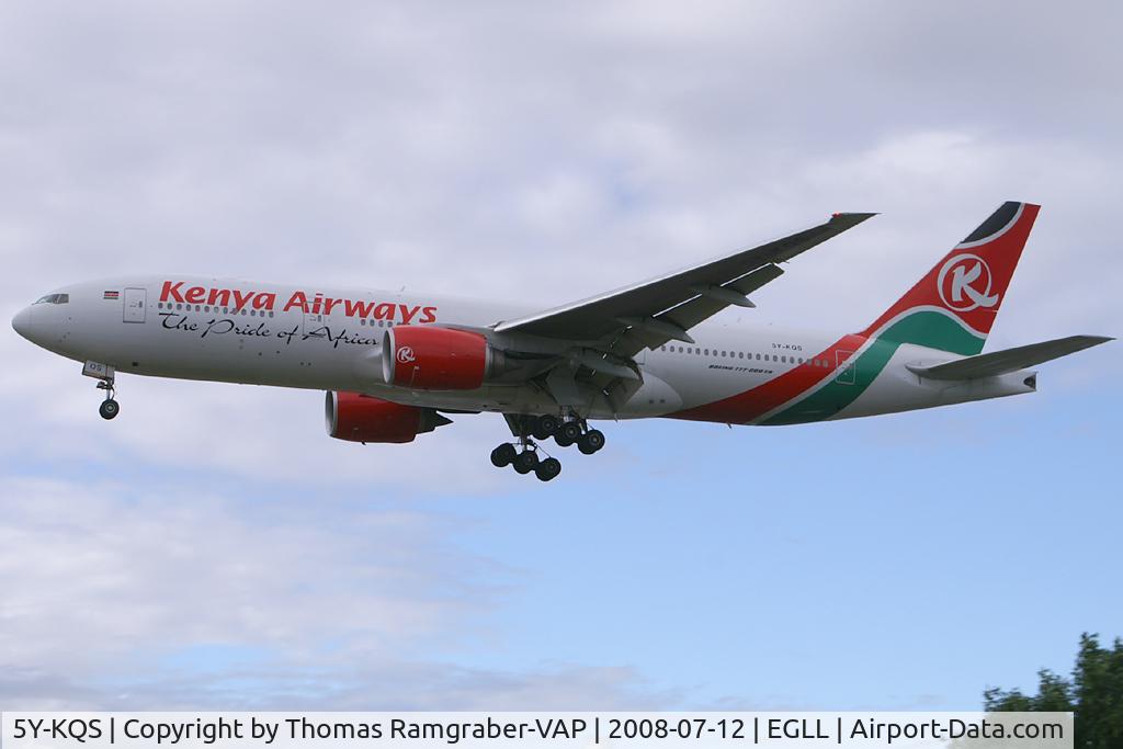 5Y-KQS, 2005 Boeing 777-2U8/ER C/N 33683, Kenya Airways Boeing 777-200