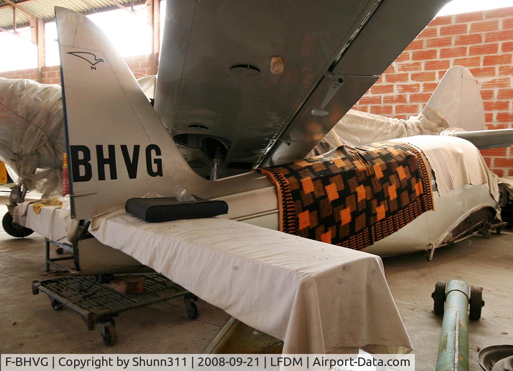 F-BHVG, Nord 1203 Norecrin III C/N 361, Hangared and probably stored for a possible restoration one day...