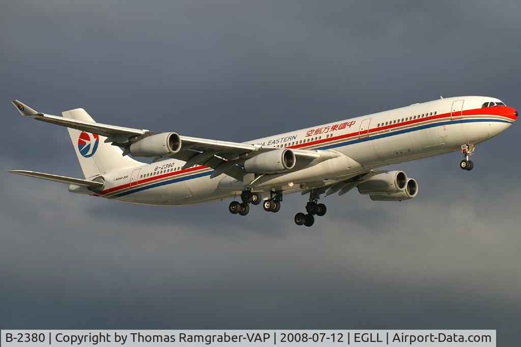 B-2380, 1996 Airbus A340-313 C/N 129, China Eastern Airlines Airbus A340-300