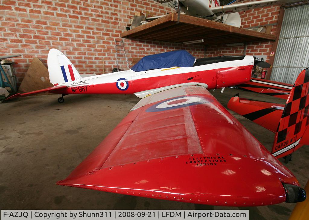 F-AZJQ, De Havilland DHC-1 Chipmunk T.10 C/N C1/0829, Hangared...